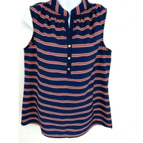 Nautical Rope Macbeth Collection Top Shirt M - Picture 6 of 7